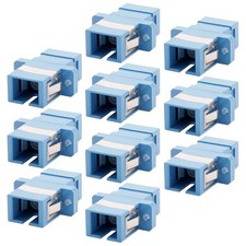 10x SC to SC Single Mode Simplex Fiber Optic Optical Coupler Adapter Connector picture