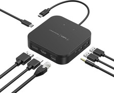Belkin Thunderbolt 3 Dock Core F4U110 7-in-1 Docking Station 60W Mac Windows New picture
