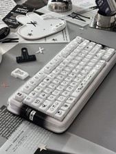 Black and White Pixel Rabbit Jelly Keycap CBSA Profile 132 keys picture