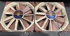 Lot of 2 Noctua NF-F12 PWM Premium Quiet PC Fan 4-Pin 120mm Brown picture
