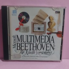 Microsoft Multimedia Beethoven Vintage 1992 CD ROM Windows 95 Computer Software picture