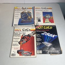 4 Vintage HOT CoCo Magazines Tandy Color Computer 1983-1985 Rare Retro Tech picture