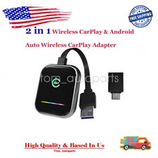 2 in 1 Wireless CarPlay & Android Auto Wireless CarPlay Adapter 2025 Upgraded picture