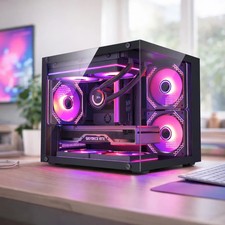 ARGB Desktop i7 PC 16GB RAM 1TB SSD AMD/NVIDIA 4GB Win11 Office Wifi picture