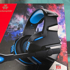 Hunterspider Wired Over-Ear Gaming Headset Boom Mic Noise Cancel USB 3.5mm picture