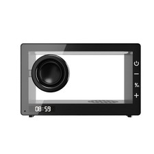 Transparent Speaker Wireless Speaker with Rgb Light Compact for Desk, Students picture
