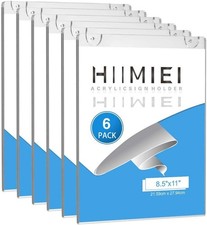 HIIMIEI Acrylic Sign Holder 8.5 x 11 for Wall Door Office Store 12 Pack picture