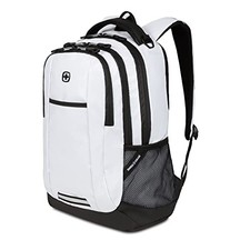 SA5505 SWISSGEAR CECIL LAPTOP BACKPACK, FITS 16 INCH LAPTOP, WHITE TARPAULIN picture