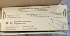 Uncaged Ergonomics KT4-B Clamp-on Under-Desk Slide-Out Ergonomic Keyboard Tray picture