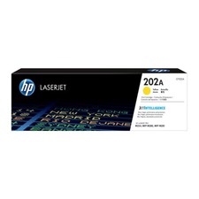 New Open Box HP 202A Yellow Original LaserJet Toner Cartridge, CF502A picture
