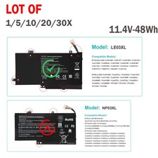 🧡LOT 30X LE03XL Battery For HP Envy x360 M6-W 796356-005 13-S099n 796220-541 picture
