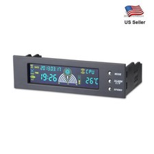5.25 inch PC Bay Front Panel LCD  3 Fans Speed Temperature Sensor Controller picture
