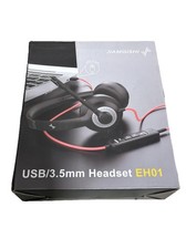 Jiamqishi Headset EH01 USB 3.5mm  With Mic Work Headphones Remote Work M26 picture