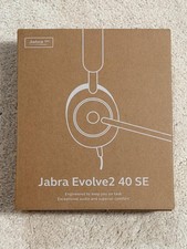 NIB Jabra Evolve2 40 Stereo Headset (USB C/A) Black New in box Zoom Teams $199 picture