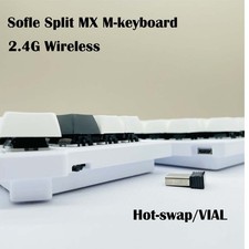 Programmable Sofle 66 Split Wireless Mechanical Keyboard 2.4G Hot-Swap VIAL picture