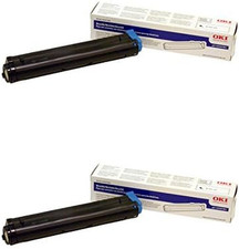 OKI 43502301 Black Toner Cartridge 2-Pack for B4400, B4500, B4550, B4600 picture