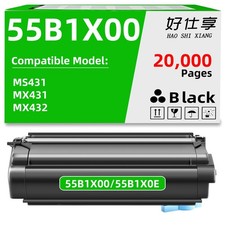 55B1X00 55B1X0E Toner Cartridge Compatible ONLY for Lexmark MS431 MX431 MX432 picture