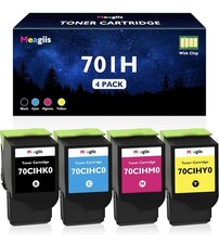 701H 70C1HK0 70C1HC0 70C1HM0 70C1HY0 4 Pack Toner for Lexmark CS310 CS410 picture