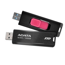 Adata SC610 500GB USB 10Gbps Type-A Black External SSD Up to 550MB/s picture