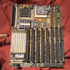 Vintage 486 VLB Motherboard Combo AMD Am486 DX4-120 SiS 85C471 AMI BIOS SIMM  picture