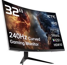 KTC 32inch Curved Gaming Monitor HVA1500R Adaptive Sync 240Hz HDR10 Gaming PC picture