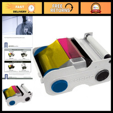 YMCKO Ribbon Cartridge with Cleaning Roller for DTC Printers - 45,000 Prints picture