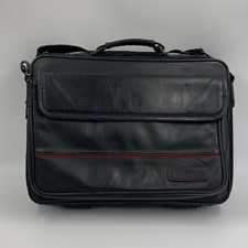 Original Targus Synthetic Leather Black Business Travel  Computer Laptop Bag picture