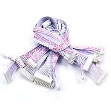 XH Red and white double-ended XH2.54 Plug length 10CM 2P/3P/4/5/6/10/11/12Pcable picture