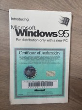 Sealed vintage collector software manual booklet-  Windows 95 picture