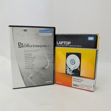 Lot Microsoft Office 2007 Enterprise DVD + Toshiba 500GB 2.5