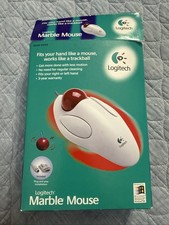 Logitech Marble Mouse 904286-0403 Wired Vintage picture