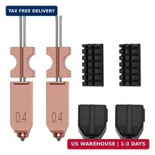 2 PCS 0.4mm Quick-Swap Nozzles Kit for AD5X, 3D Printer Copper Alloy Hardened St picture
