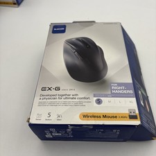 ELECOM EX-G Wireless Ergonomic Silent Right-Hand Mouse 5Btn Size S picture