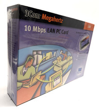 FACTORY SEALED NEW - 3Com Megahertz 10Mbps LAN PC Card XJACK 3CXE589ET picture