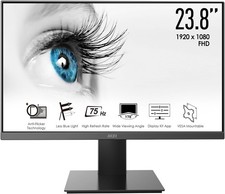 MSI Pro MP241X 24” Monitor, Full HD 1080p, 75Hz Refresh Rate, Anti-Glare Display picture
