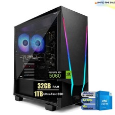 Gaming PC Desktop Up to i5-14400F 64GB RAM 2TB NVMe SSD NVIDIA GeForce RTX 5060 picture