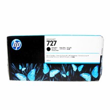 Genuine HP 727 Matte Black 300ml C1Q12A DesignJet T1500 T920 T2500 (Retail Box) picture