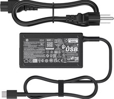 OEM Genuine HP USB-C 65W Laptop Charger AC Power Adapter L65505-003 L67440-001 picture