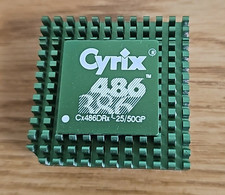 Clean Rare Mint Cyrix Cx486DRx2 25/50GP PGA132 50MHz 386 to 486 CPU Upgrade PGA picture