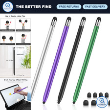 4 PCS Universal 2-in-1 Touchscreen Stylus Pen Set, Fine Point & Foam Tip picture