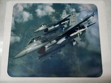 Twin F-16 Fighting Falcon Fighter Jets in Flight Computer Mouse Pad picture