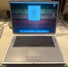 Vintage 2001 Apple PowerBook Titanium 500MHZ 256MB 20GB DVD Damaged READ picture