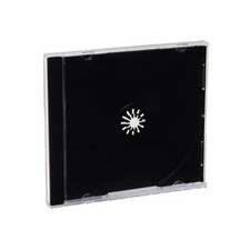 Verbatim Corporation 94867 200Pk Cd And Dvd Jewel Cases Clear Case Black Tray picture