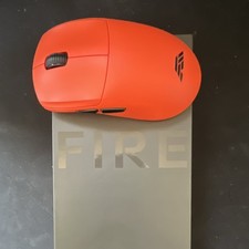 FLICK FIRE Gaming Mouse Orange Wired Optical 12000 DPI 6 Button Side Buttons picture