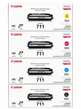 4 x Original Toner Canon i-Sensys LBP5300 MF9130 MF9170 / Cartridge 711 BK/C/M/Y picture