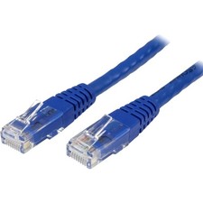 Startech C6PATCH20BL 20ft CAT6 Ethernet Cable 10 Gigabit Molded RJ45 650MHz picture
