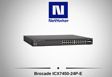 Brocade ICX7450-24P-E 24-Port GbE PoE+ Switch 4x 10G & 2x 40G Ports - Fast Ship picture