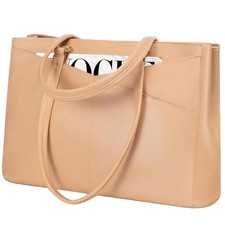 Laptop Tote Bag for Women 15.6 Inch Waterproof Leather Computer  picture