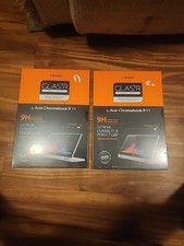 Lot (2) Spigen Acer Chromebook R 11 GLAStR SLIM 9H Tempered Screen Protector NEW picture