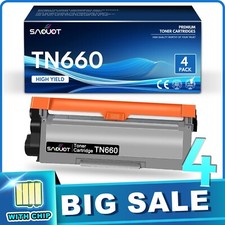 4x TN660 Toner TN-660 Replacement for Brother TN 660 HL-L2340DW L2360DW picture
